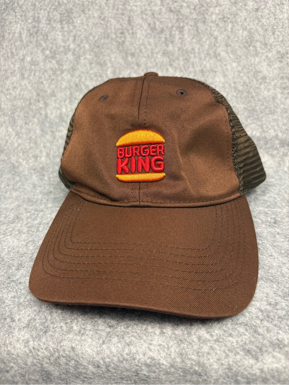 Burger King Employee Brown Mesh Trucker Hat Cap